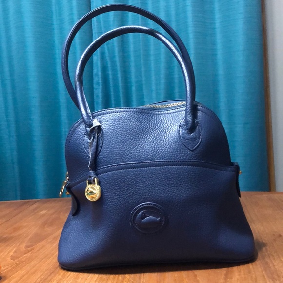 navy blue satchel